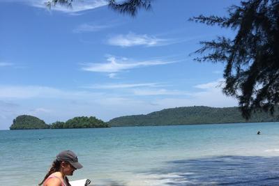 Conservation volunteer on a beach in Thailand Conservation volunteer on a beach in Thailand
