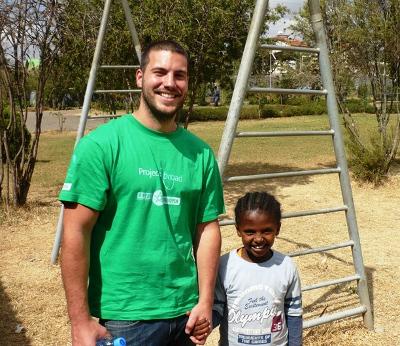 An Ethiopian child and I An Ethiopian child and I