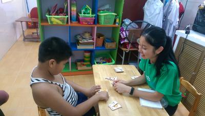Rowena doing Speech Therapy in Vietnam Rowena doing Speech Therapy in Vietnam
