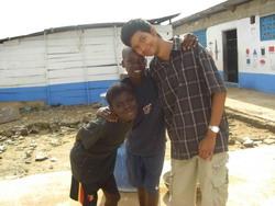 With children at school