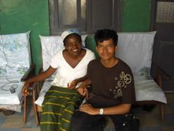 With host mother