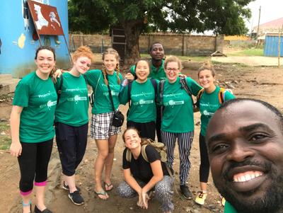 Local staff and volunteers in Ghana Local staff and volunteers in Ghana