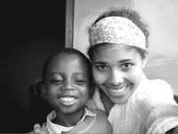 Volunteer with orphan Volunteer with orphan