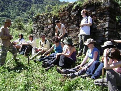 On hike to inca ruins