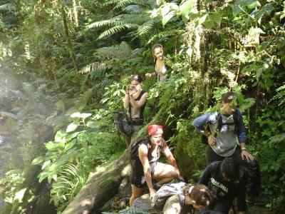 Waterfall climb