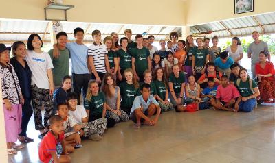 Volunteers at the project Volunteers at the project