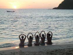 Island sunset Island sunset