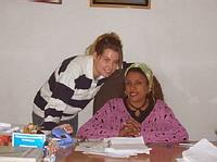 With local teacher at school With local teacher at school