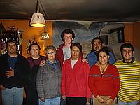 With my host family
