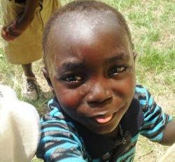 One of the local children