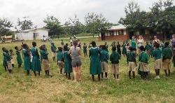Playing with the children