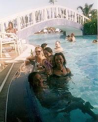 Relaxing at the pool Relaxing at the pool