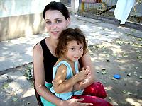 With Celeste at the orphanage With Celeste at the orphanage