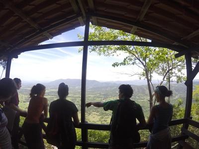 On a lookout deck in Costa Rica On a lookout deck in Costa Rica