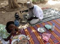 Dining outside