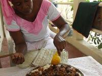 Preparing dinner