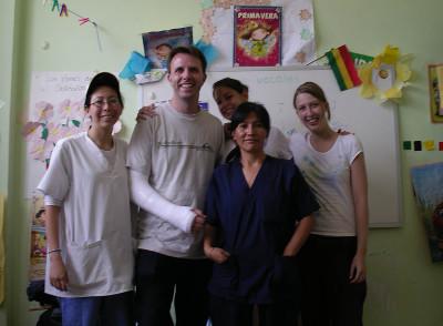 Staff and volunteers at placement Staff and volunteers at placement