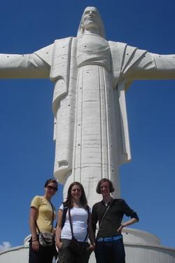At the statue of Christ At the statue of Christ