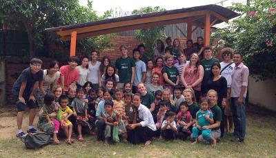 Volunteers at the placement in Cambodia Volunteers at the placement in Cambodia