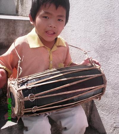 Child with drum Child with drum