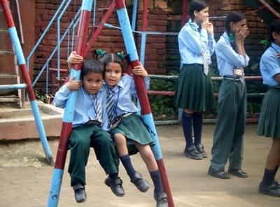 Kids in playground Kids in playground