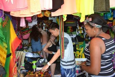 The market in Jamaica The market in Jamaica