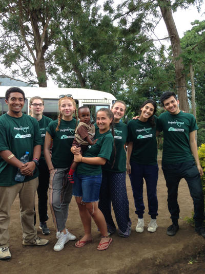 Volunteers at a placement Volunteers at a placement