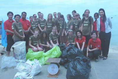 After beach clean-up After beach clean-up