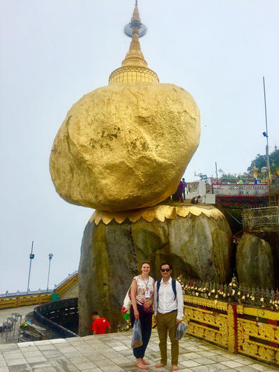Hannah sightseeing in Myanmar Hannah sightseeing in Myanmar