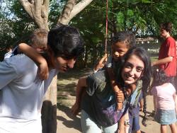 Piggy back races Piggy back races