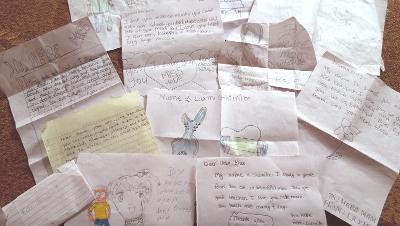 Letters from the children Letters from the children
