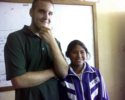 With one of my students With one of my students