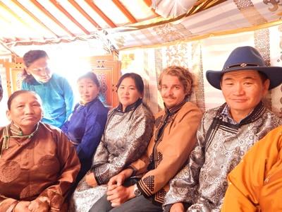 Jack and his nomad host family in Mongolia Jack and his nomad host family in Mongolia