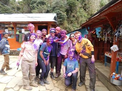 Socialising with volunteers in Nepal Socialising with volunteers in Nepal