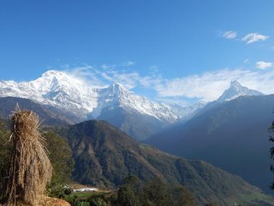 The Himalayan mountains in Nepal The Himalayan mountains in Nepal