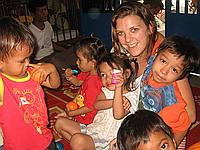 With the children With the children