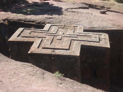 Rock church at Lalibela Rock church at Lalibela