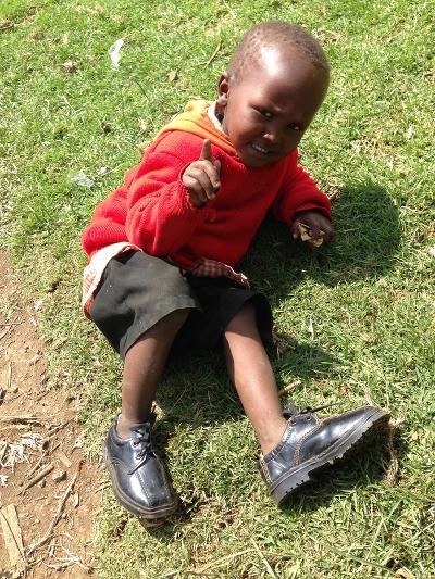 Dougie with his new shoes Dougie with his new shoes
