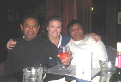 With my host parents With my host parents