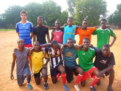 With my team