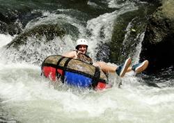 Tubing on the river