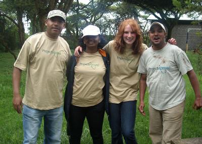 With the Ethiopian staff With the Ethiopian staff