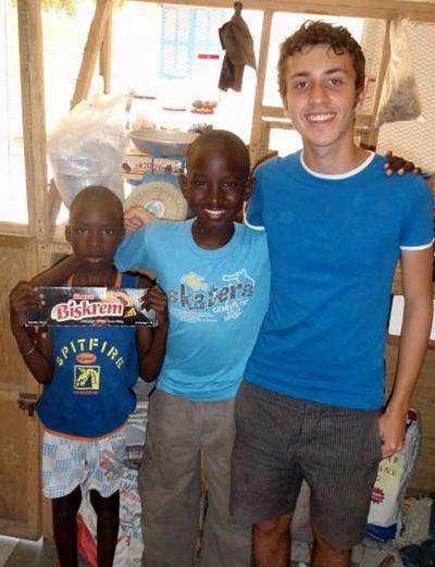 With local kids With local kids