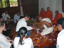 Ceremony with the monks Ceremony with the monks