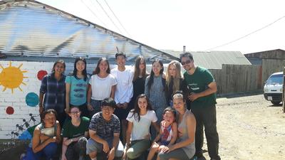 Joseph with the other volunteers in Mongolia Joseph with the other volunteers in Mongolia