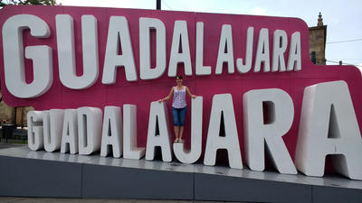 Kate sightseeing in Guadalajara Kate sightseeing in Guadalajara