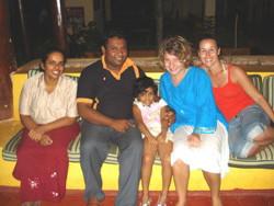 With my host family With my host family