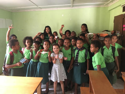 Fijian school children at our Care placement in Fiji Fijian school children at our Care placement in Fiji