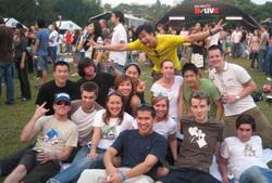 At festival with other vounteers At festival with other vounteers