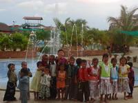 Children at the waterpark Children at the waterpark
